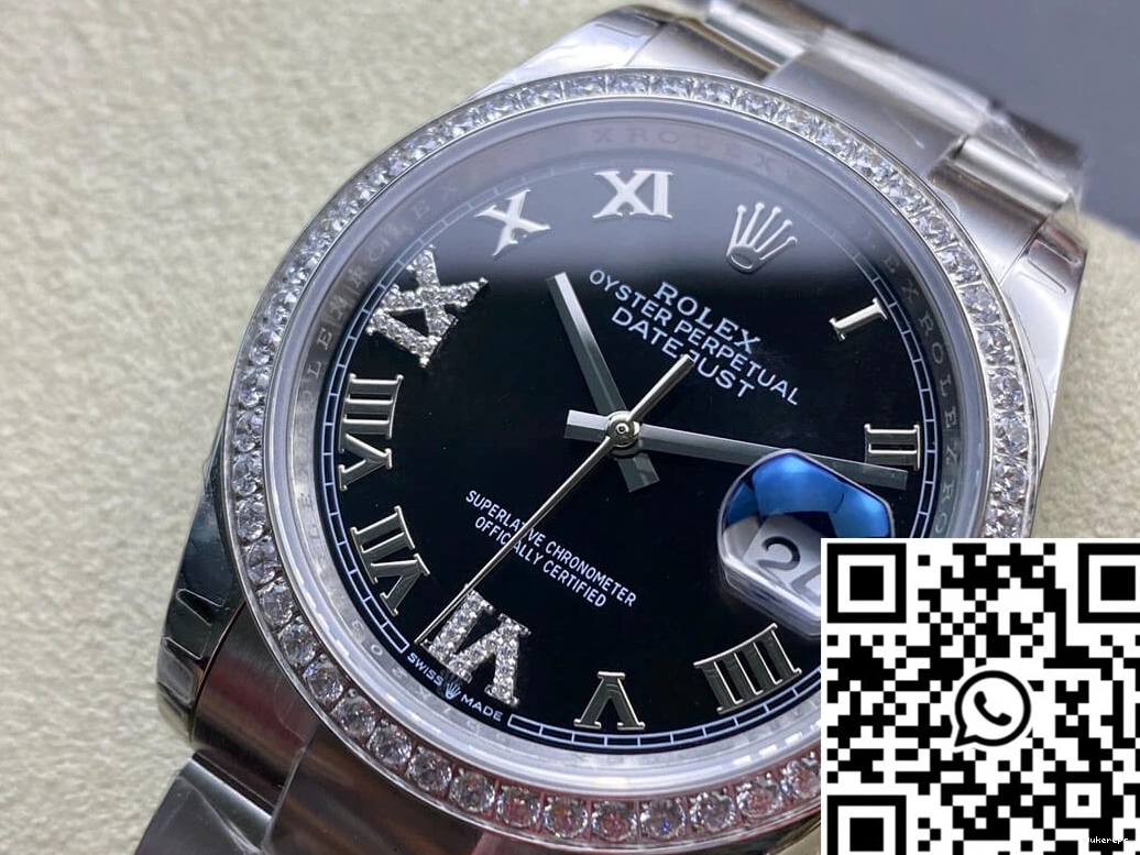 Factory Diamond-set Datejust 36MM Bezel EW Rolex 0204